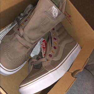 Taupe High Vans